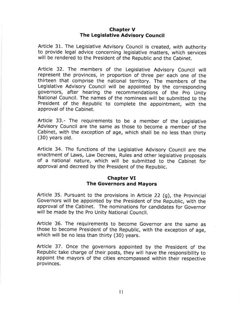 DRAFT- FUNDAMENTAL TRANSITIONAL LAW OF THE REPUBLIC OF CUBA- English 11