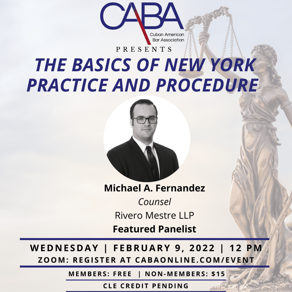The Basics of New York Practice and Procedure