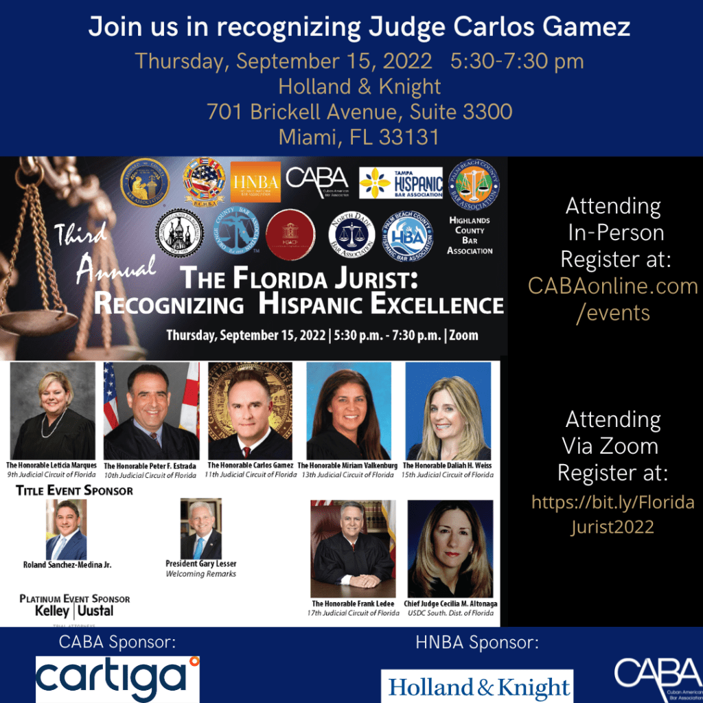 The Florida Jurist: Recognizing Hispanic Excellence