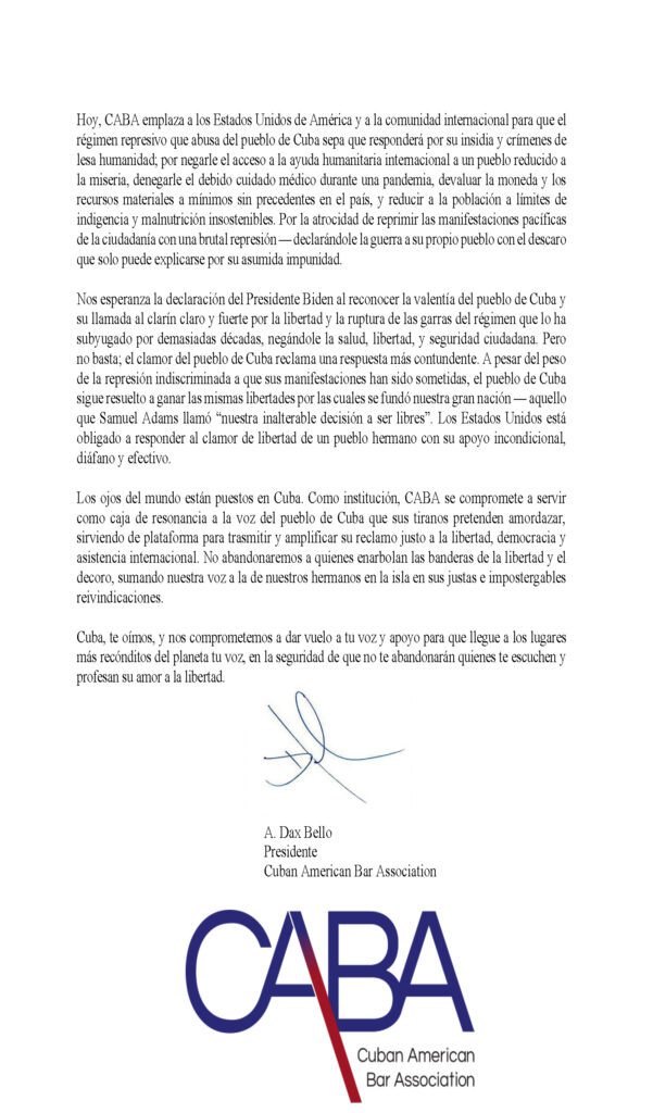 Cuba, Te Escuchamos y Apovamos 2