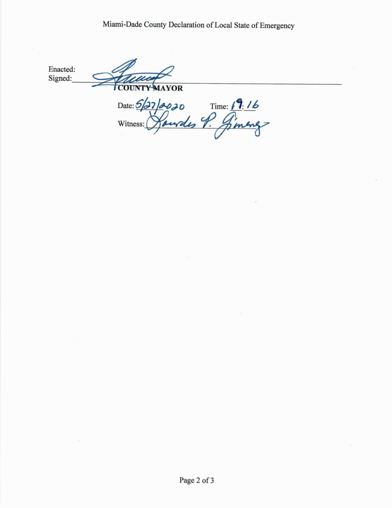 Parks, Marinas, Golf Reopening – Amendment 2 2